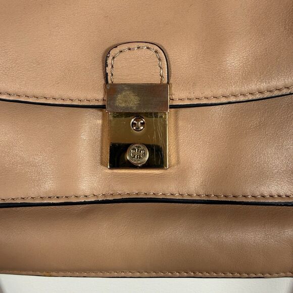Tory Burch Priscilla Satchel Caramel Brown Size Medium - Picture 6 of 12